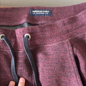 American Eagle Maroon Sweatpants